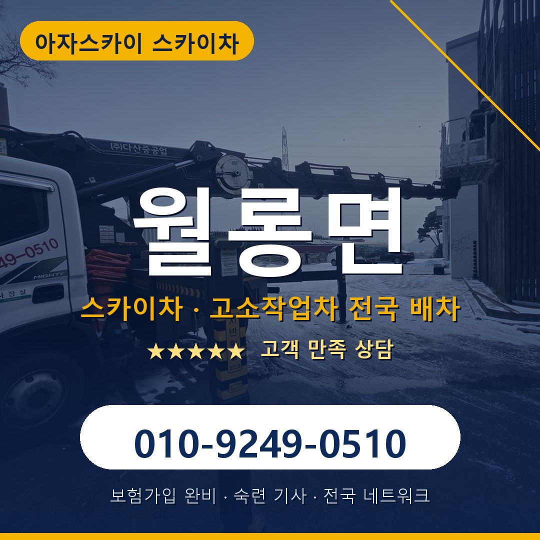 월롱면 스카이차 배차 안내 - 아자스카이 010-9249-0510